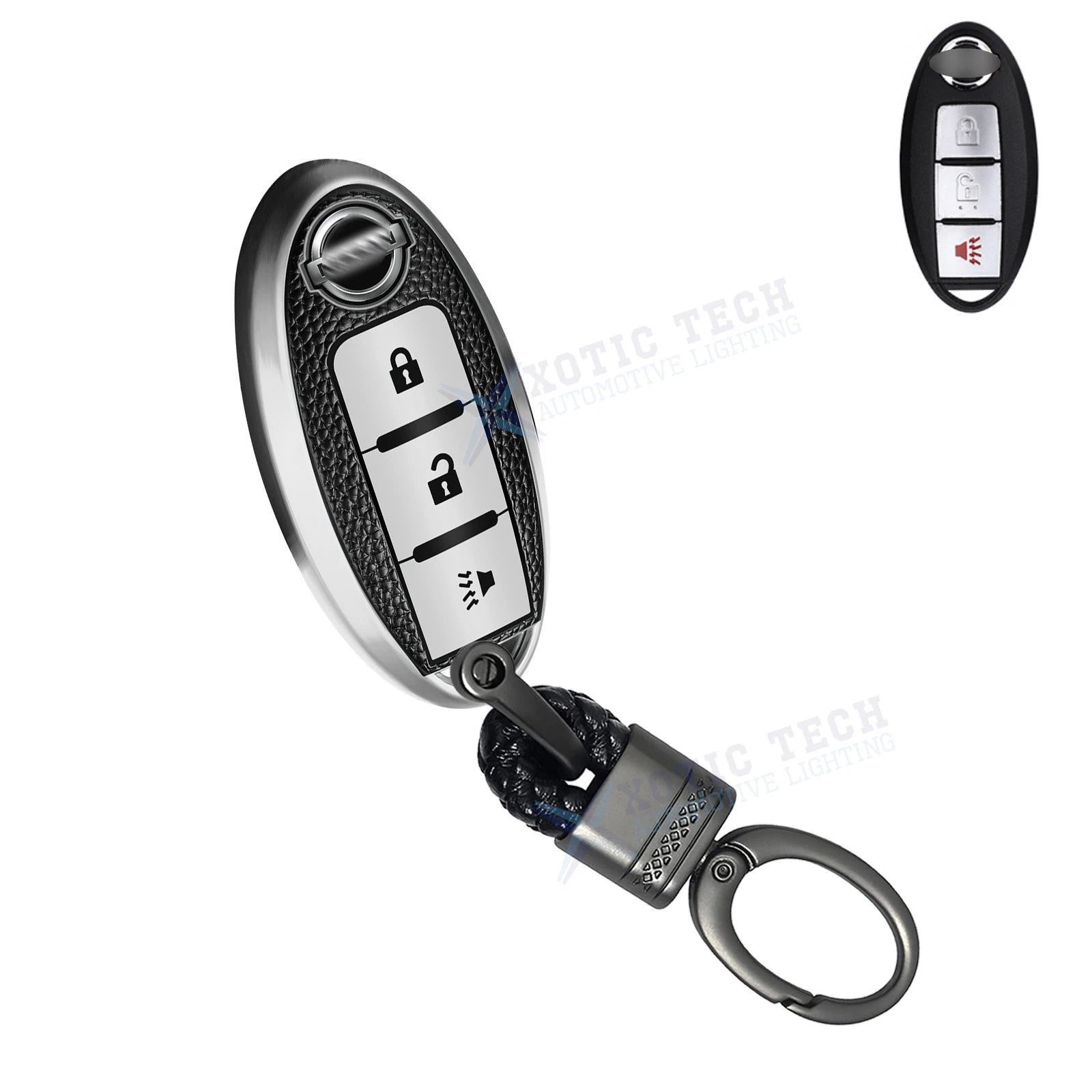 Full Seal Keyless Key Fob Holder Cover for Nissan (2000–2006)