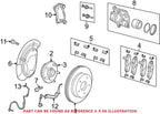 Front Disc Brake Caliper Pin Kit for Chrysler Dodge Jeep Ram (OEM)