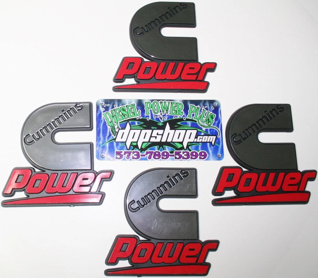 Set of 4 Cummins Emblem Decals for Kenworth, Peterbilt, Volvo, Ford