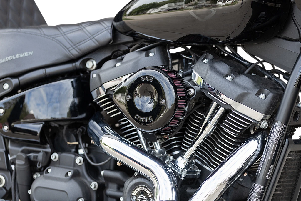 S&S Cycle Mini Teardrop Stealth Air Cleaner Kit for Harley (170-0436C)
