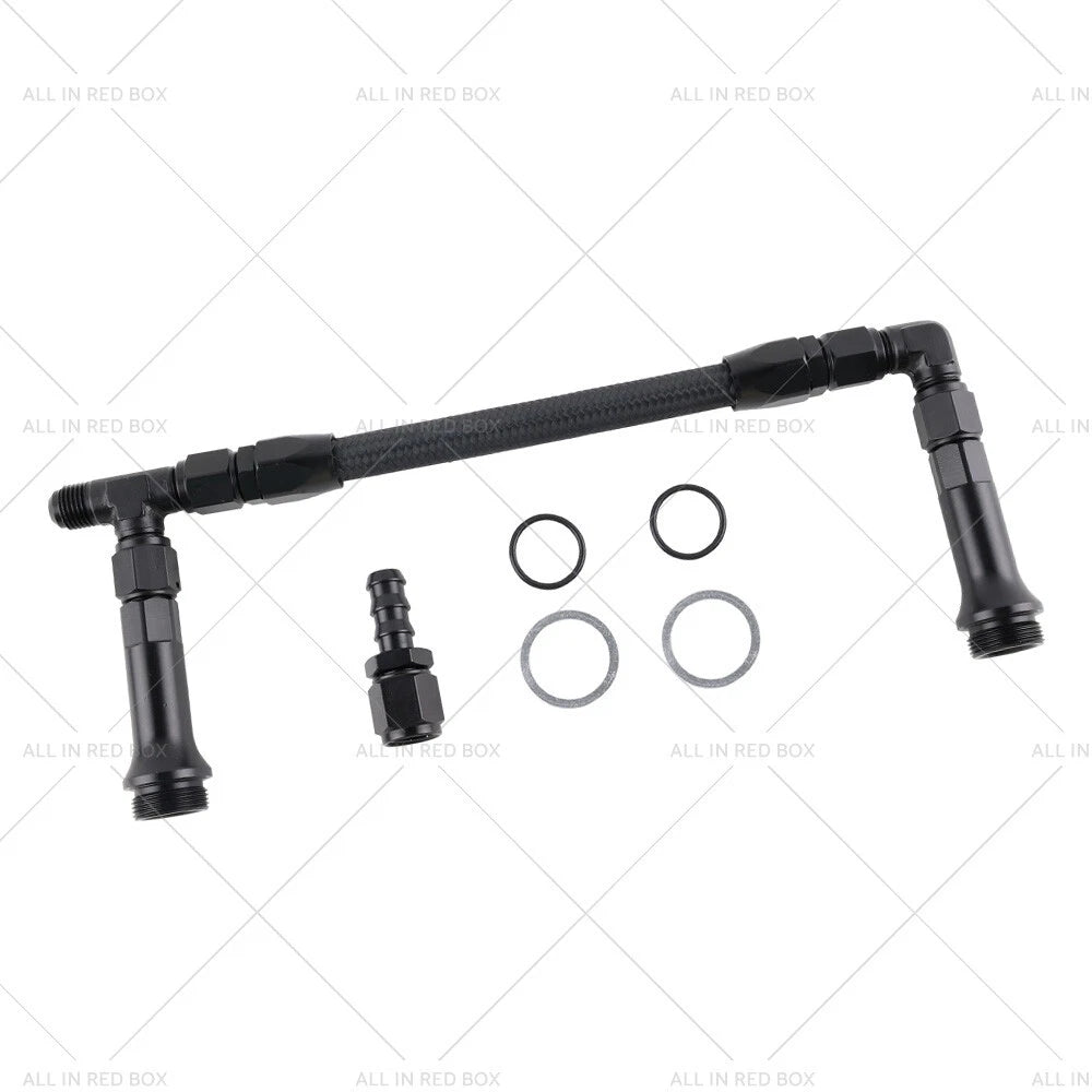 Braided AN6 Dual Feed Fuel Line for Holley 4150 Carburetor (Fits 4150)