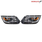 Set of 2 Halogen Headlights with LED DRL for Ford Explorer Sport (2016–2018)