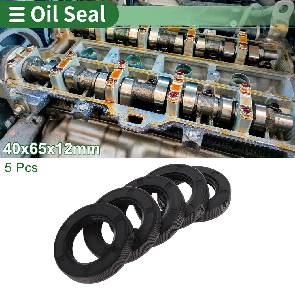 Set of 5 Oil Seals NBR Rubber 40x65x12mm for Various Models 