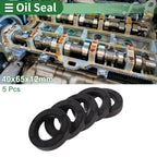 Set of 5 Oil Seals NBR Rubber 40x65x12mm for Various Models 
