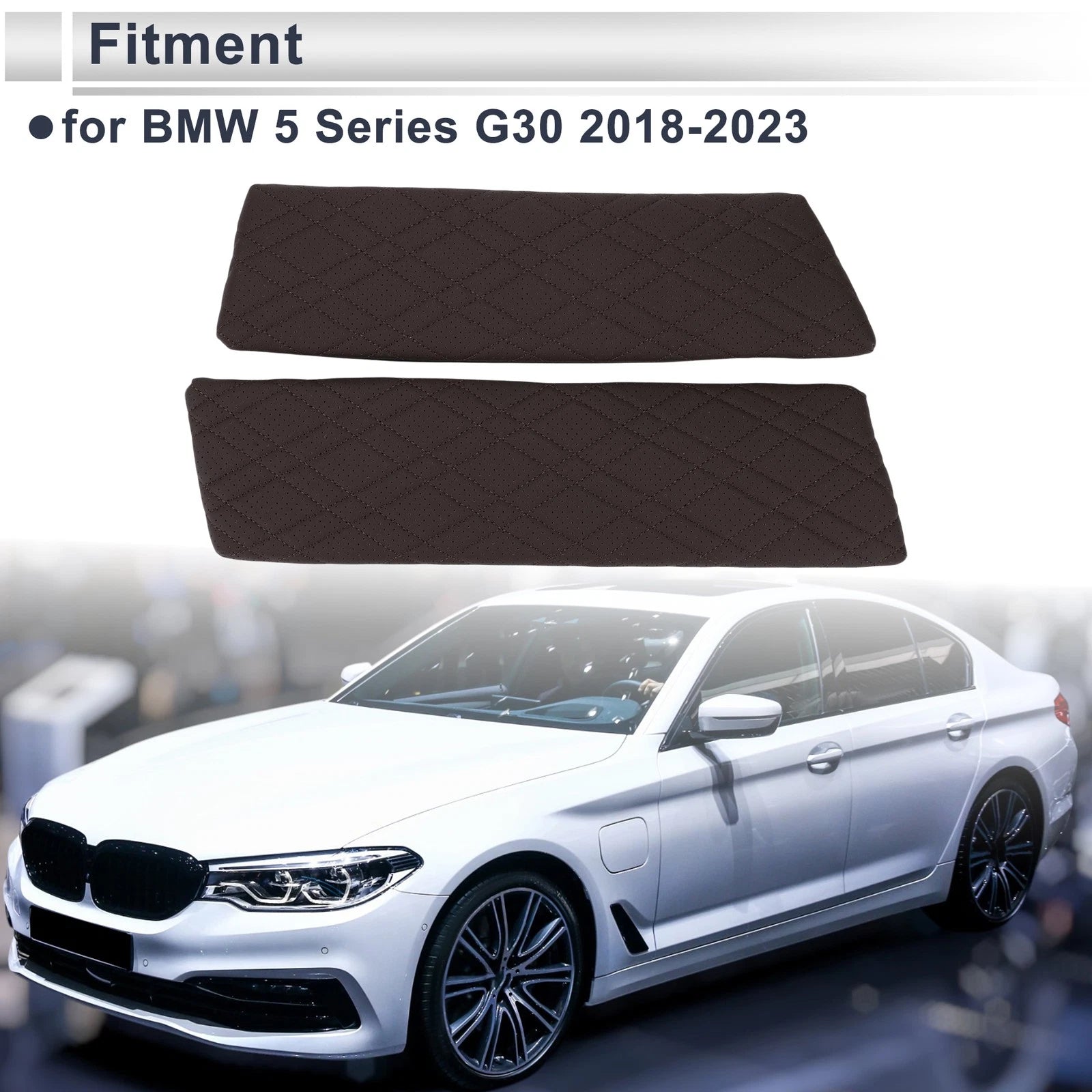 Center Console Cover for BMW 5 Series G30 (2018–2023) Dark Brown Set of 1