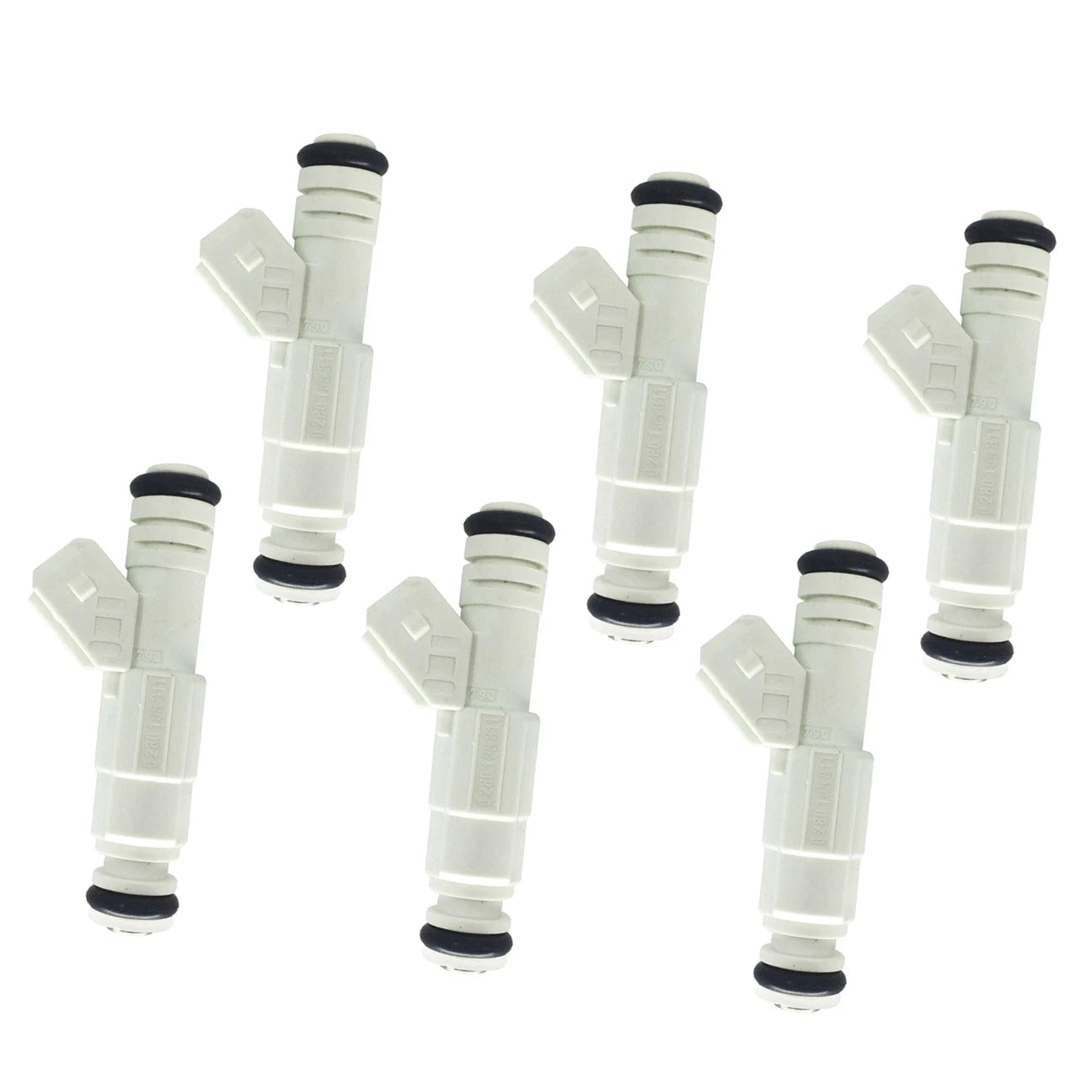 Set of 6 Fuel Injectors for Chevrolet Buick Pontiac 3.8L V6 (1995–2005) 0280155811