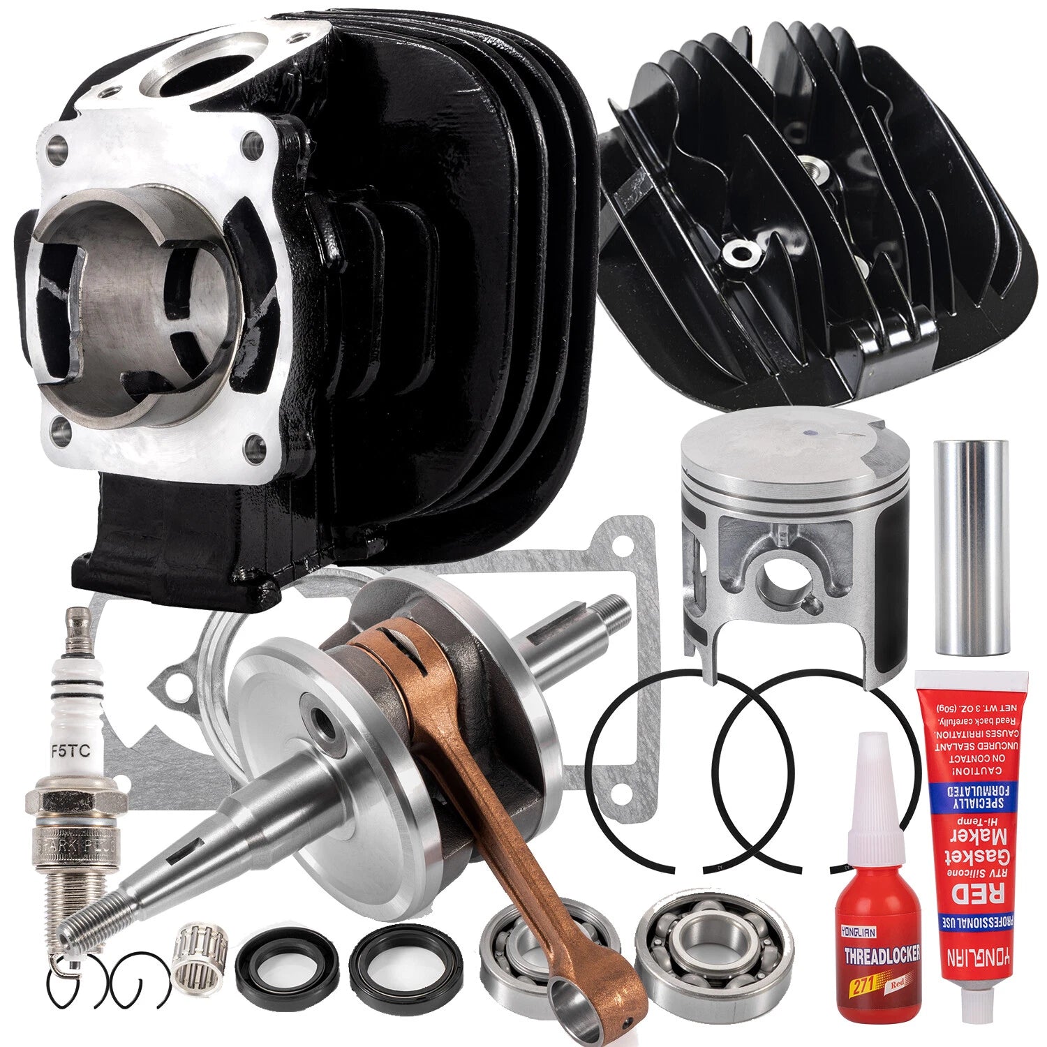 Top End Kit with Crankshaft for Yamaha Blaster 200 (1988–2006)