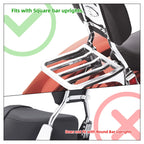 Chrome/Black Sissy Bar Luggage Rack for Harley Softail Sportster XL 883 1200 (1982–2023)