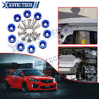 10x M6 Blue Fender Bumper Washer Bolt for Honda Accord (2008–2012)