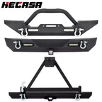 Bumper with Lights & Winch Plate for Jeep Wrangler TJ YJ (1987–2006)