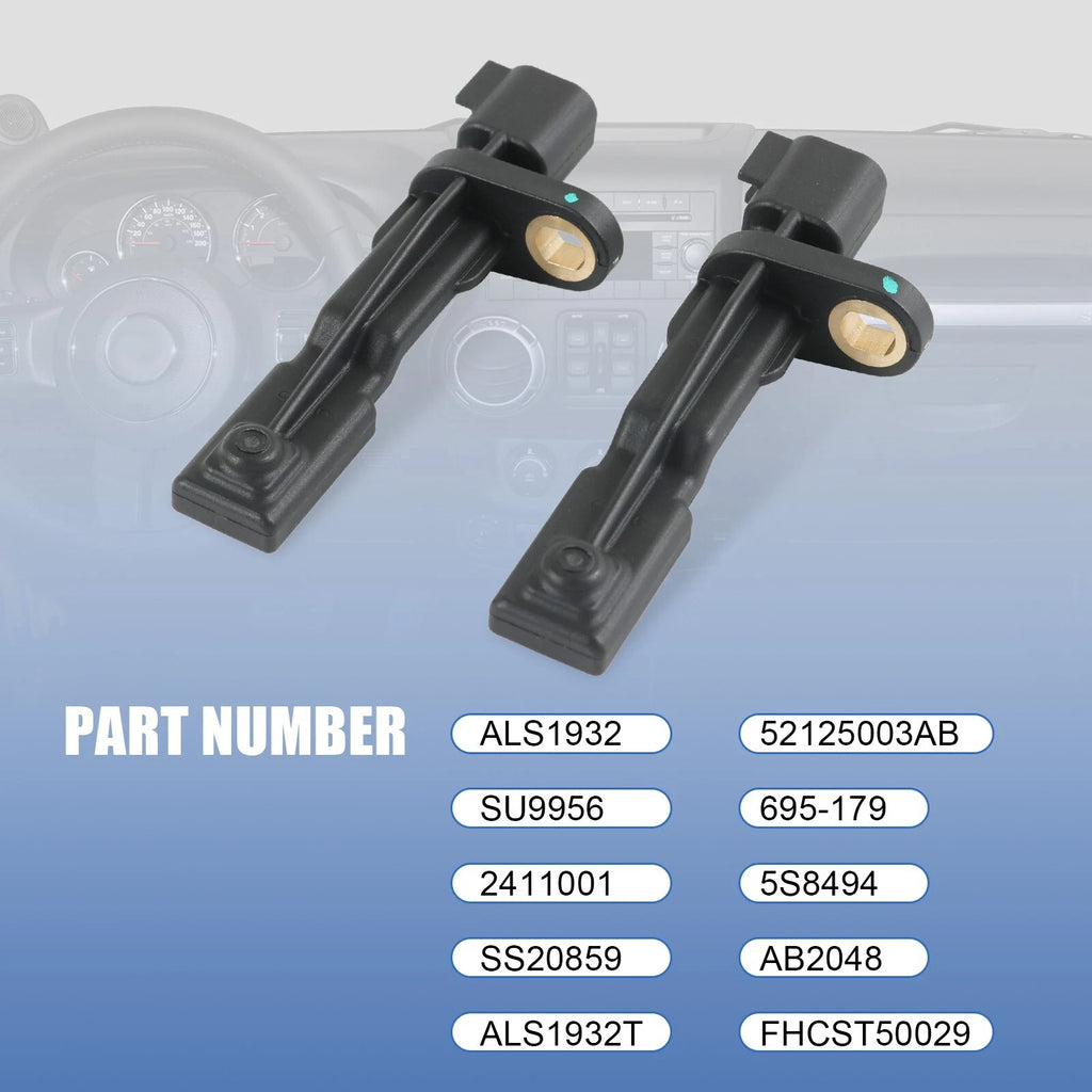 Set of 2 ABS Wheel Speed Sensors for Jeep Liberty (2006-2007)