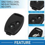 2X Keyless Entry Remote Key Fob Shell Case for Honda Civic (2006–2013)