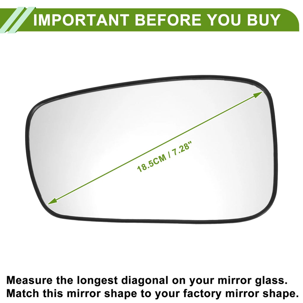Left Side Mirror Glass Replacement for Hyundai Sonata (2011–2014)