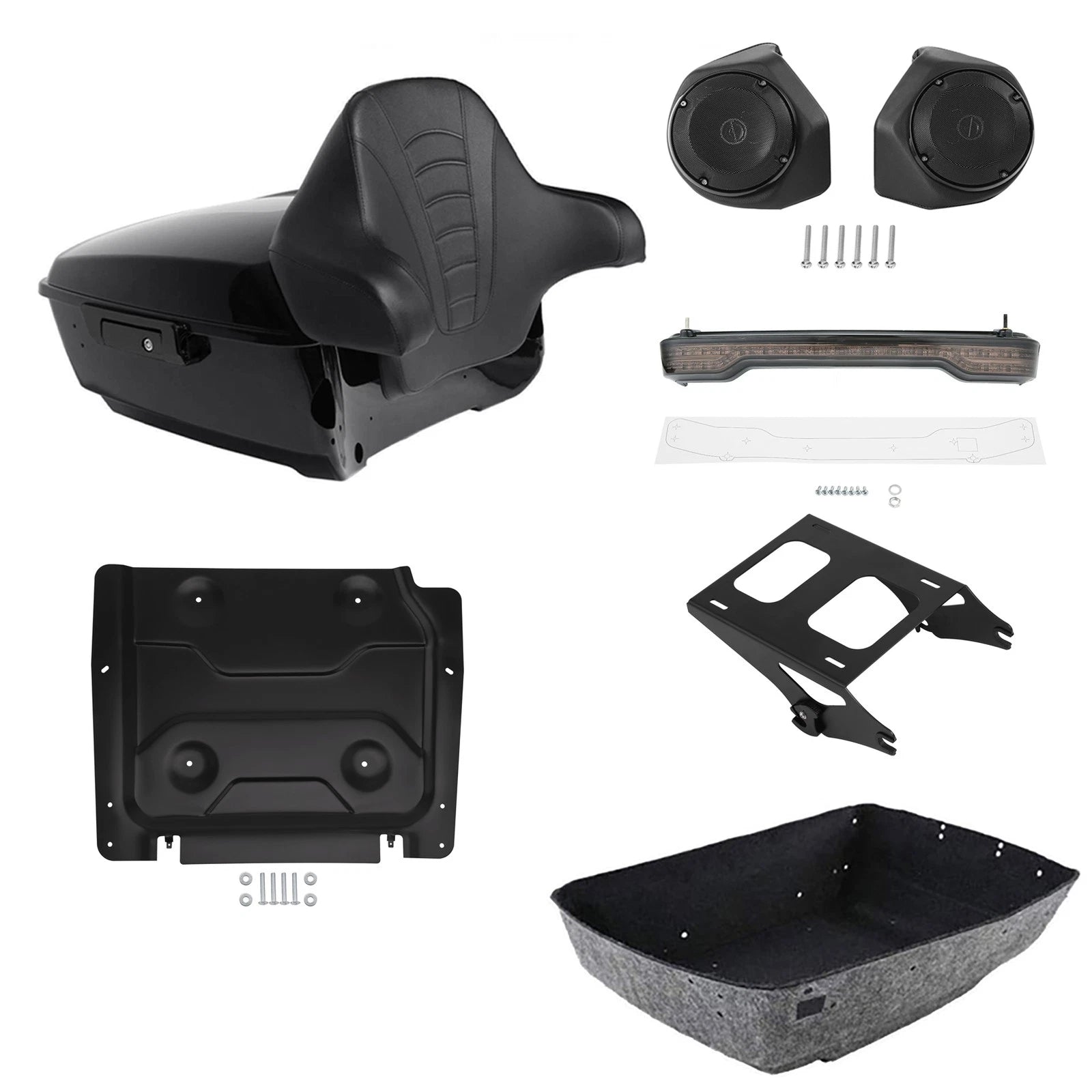 LED Speaker Mount Plate for Harley Road Glide (2014–2026)