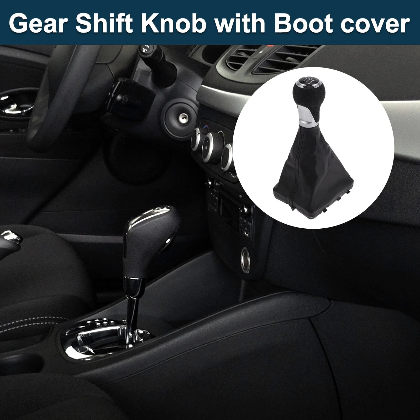 6 Speed Gear Shifter Knob w/ Cover No. 4F0863278 for Audi A6 (2005–2011)