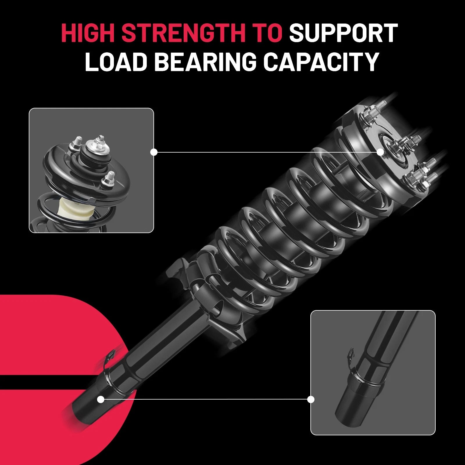 Front & Rear Struts for Honda Accord (2008-2012) Complete Full Set