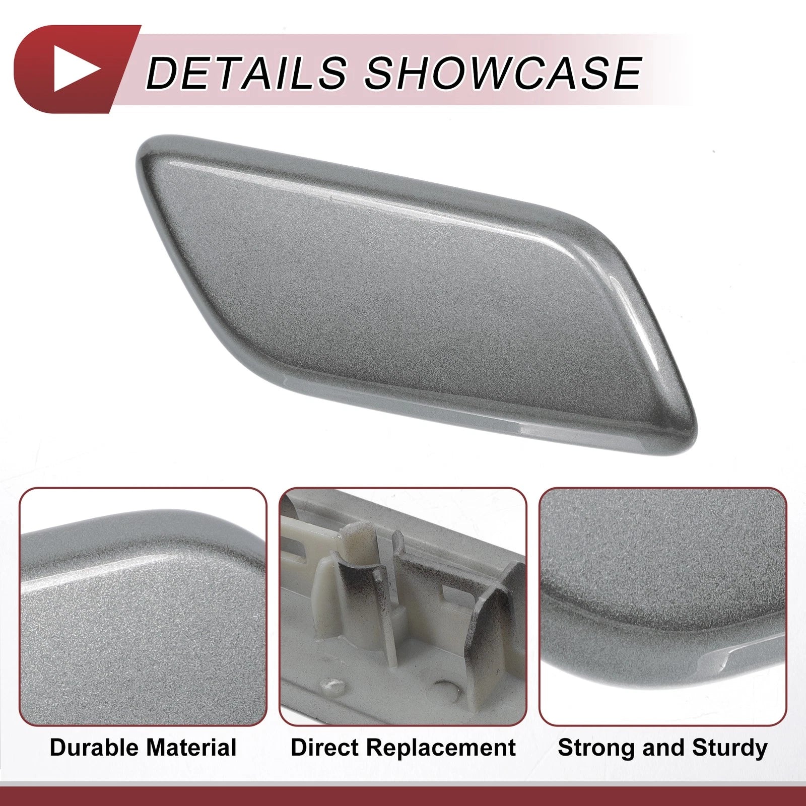 Front Right Washer Nozzle Cover Cap for Lexus LX570 (2013–2015) Grey