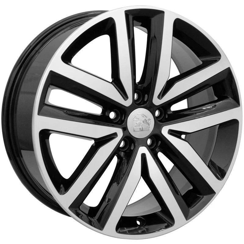 Black Wheel 18x7.5 w/Machined Face for 2010-2014 Volkswagen Golf - OWH2843