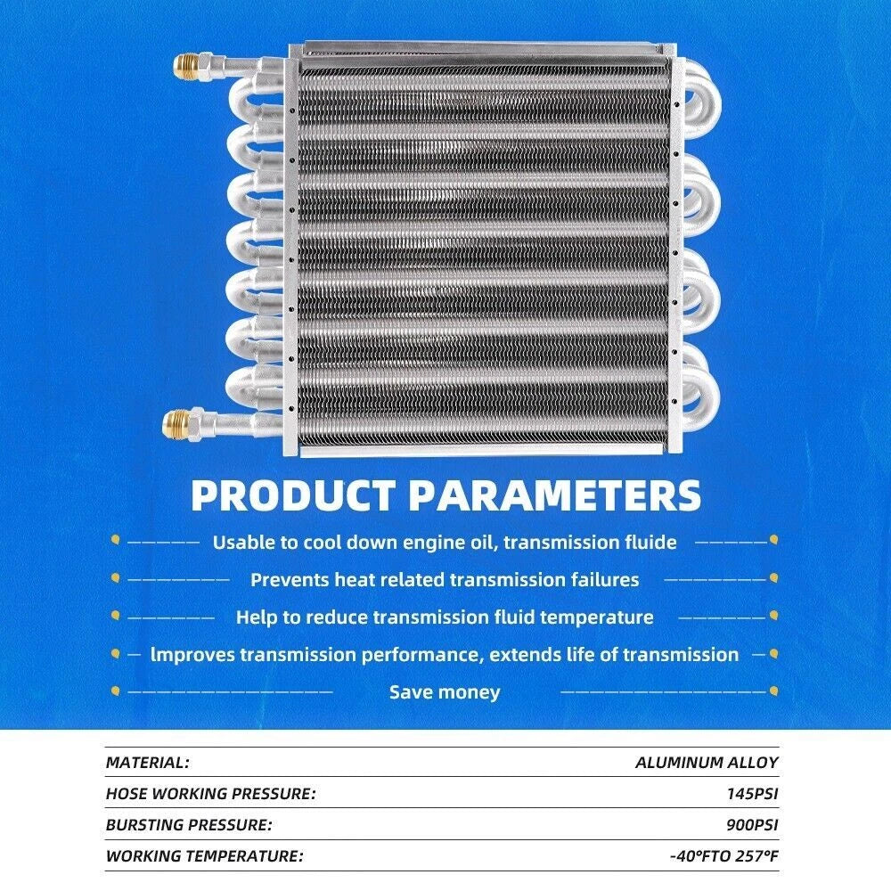 16" Tube & Fin Electra-Cool Replacement Cooler for Automotive