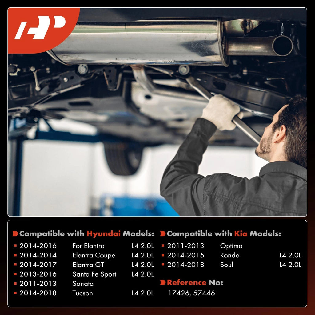 Rear Catalytic Converter for Hyundai Elantra Sonata (2011–2016)