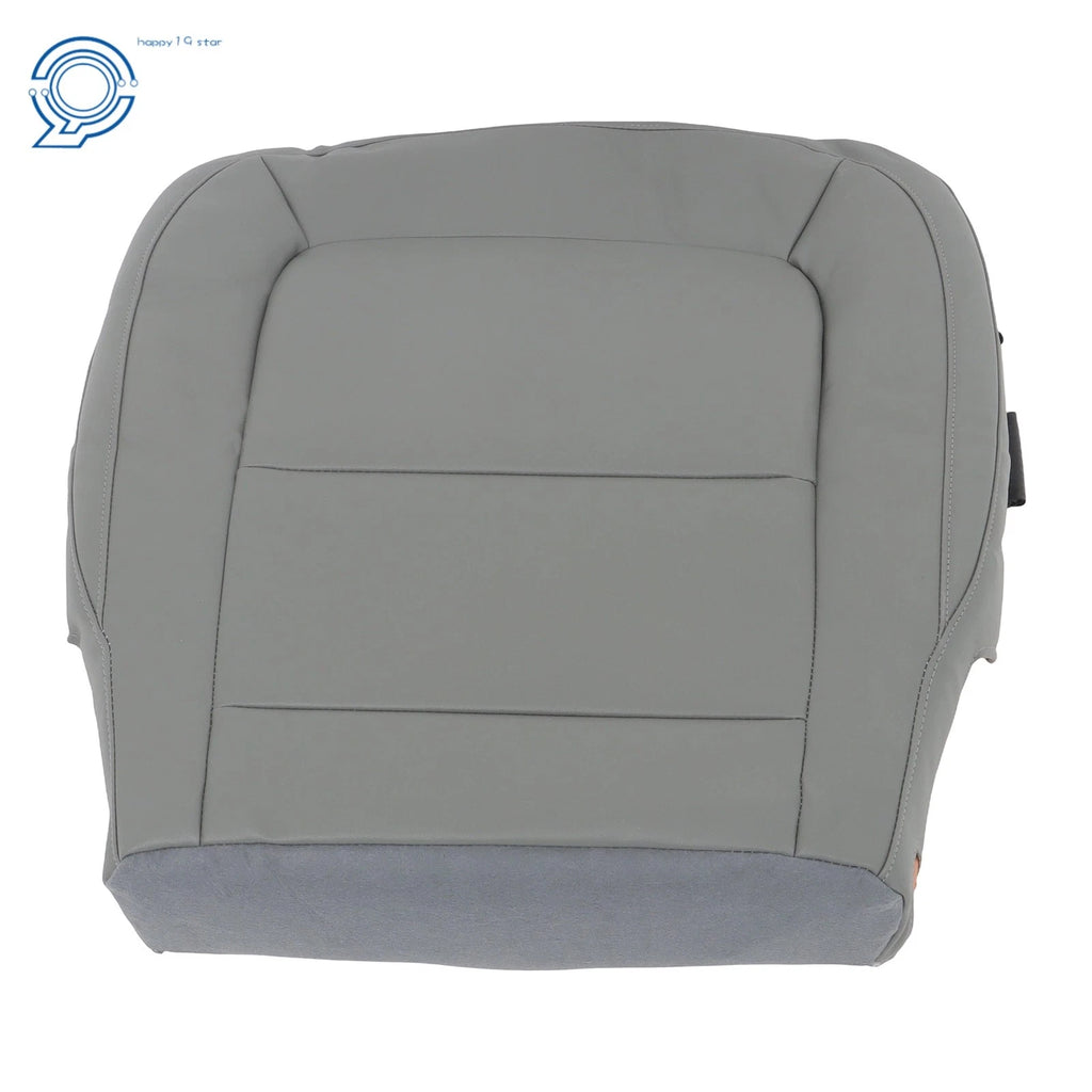 Gray Leather Driver Bottom Seat Cover for Chevy Colorado Canyon (2015-2022)