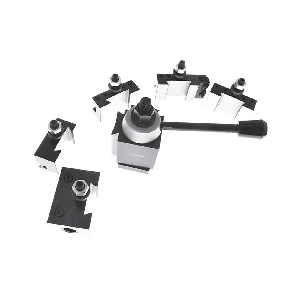 Set of 6 Piston Quick Change Tool Post Holders for Lathe 6-12" AXA 250-100