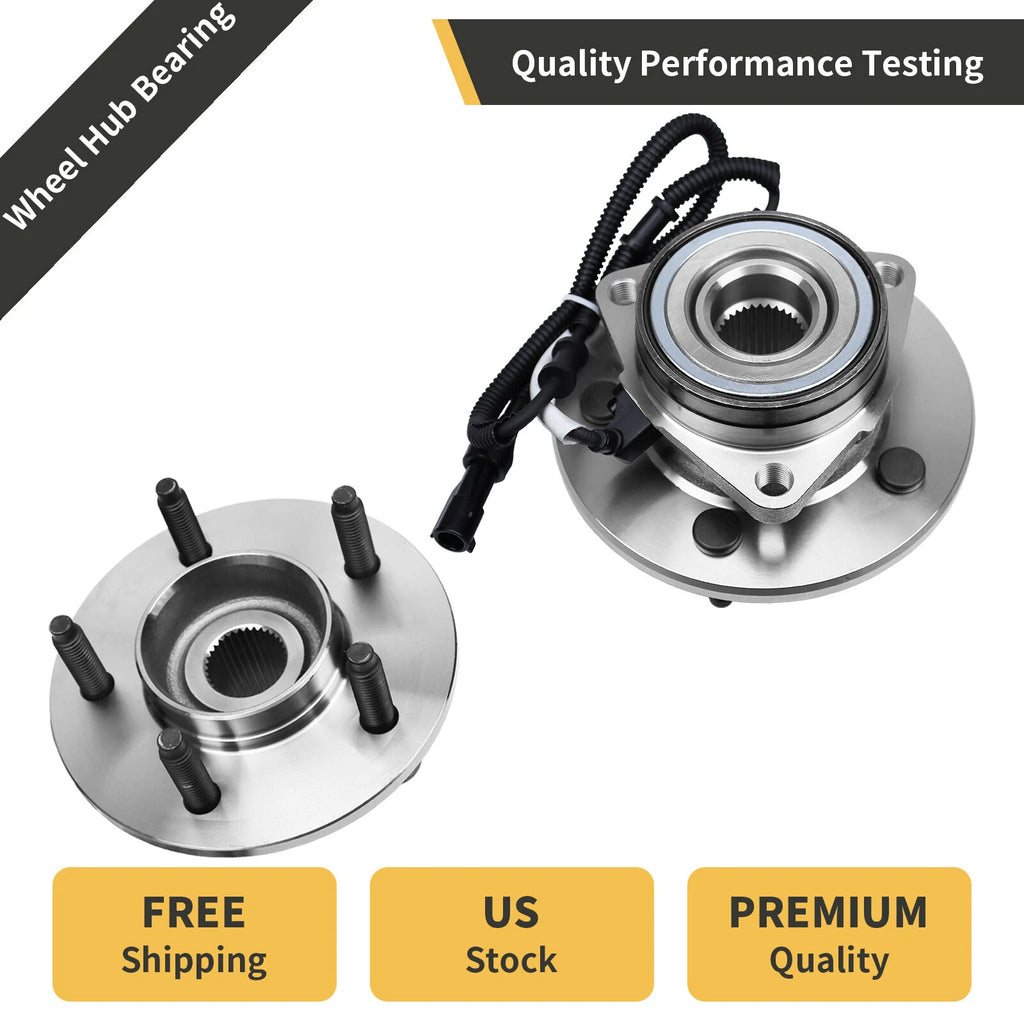 2 Front Wheel Bearings for Ford F-150 4WD (2000–2003)