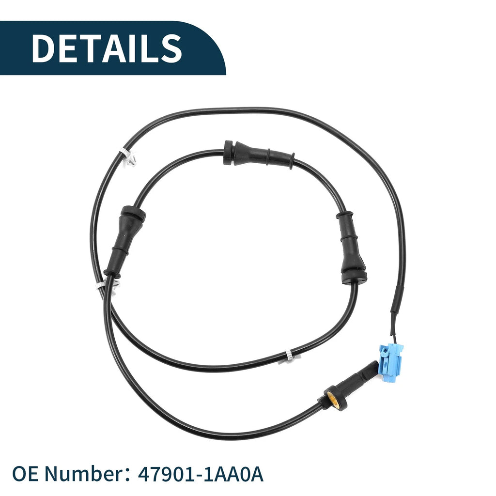 ABS Wheel Speed Sensor No. 47901-1AA0A for Nissan Murano (2003–2007) Rear Left