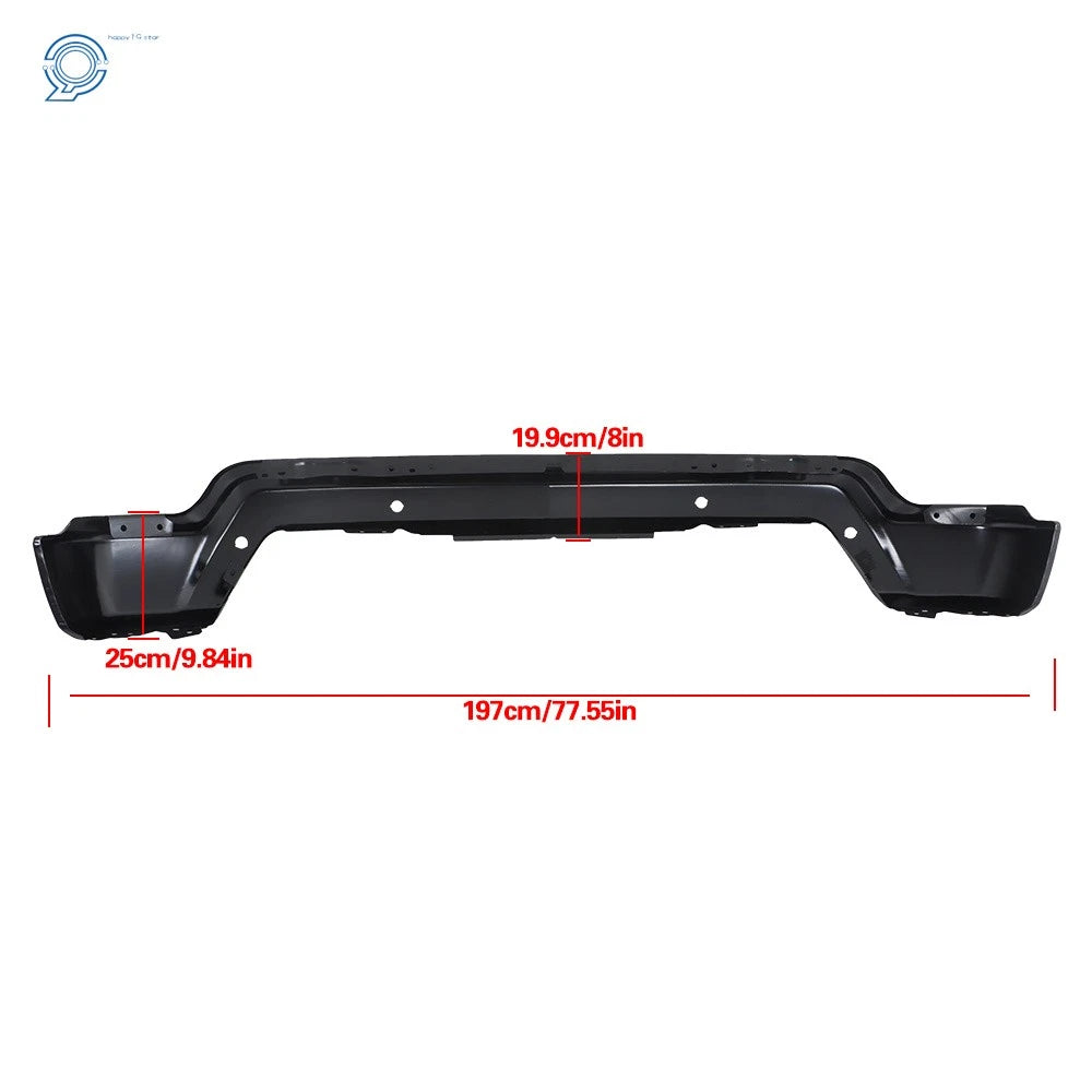 Steel Front Bumper Face Bar for Chevrolet Silverado 1500 (2022–2023) Black
