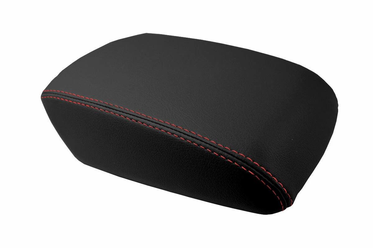 Armrest Cover for Ford Focus (2012–2018) Red Stitch Leather