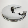 Chrome Front Left Wheel Rotor Cover Guard for Harley-Davidson FLHR (1994–1999)