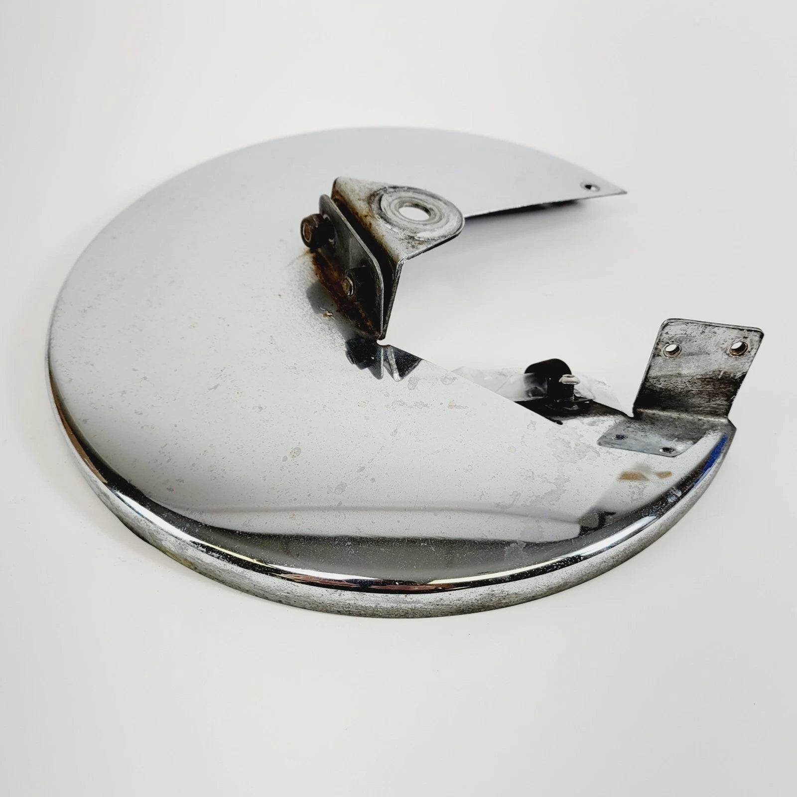 Chrome Front Left Wheel Rotor Cover Guard for Harley-Davidson FLHR (1994–1999)