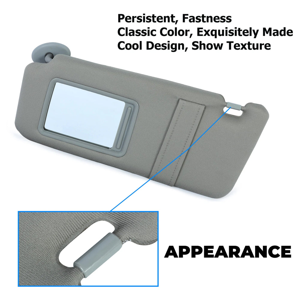 Sun Visor Pair for Toyota Camry (2007–2011) Gray with Sunroof