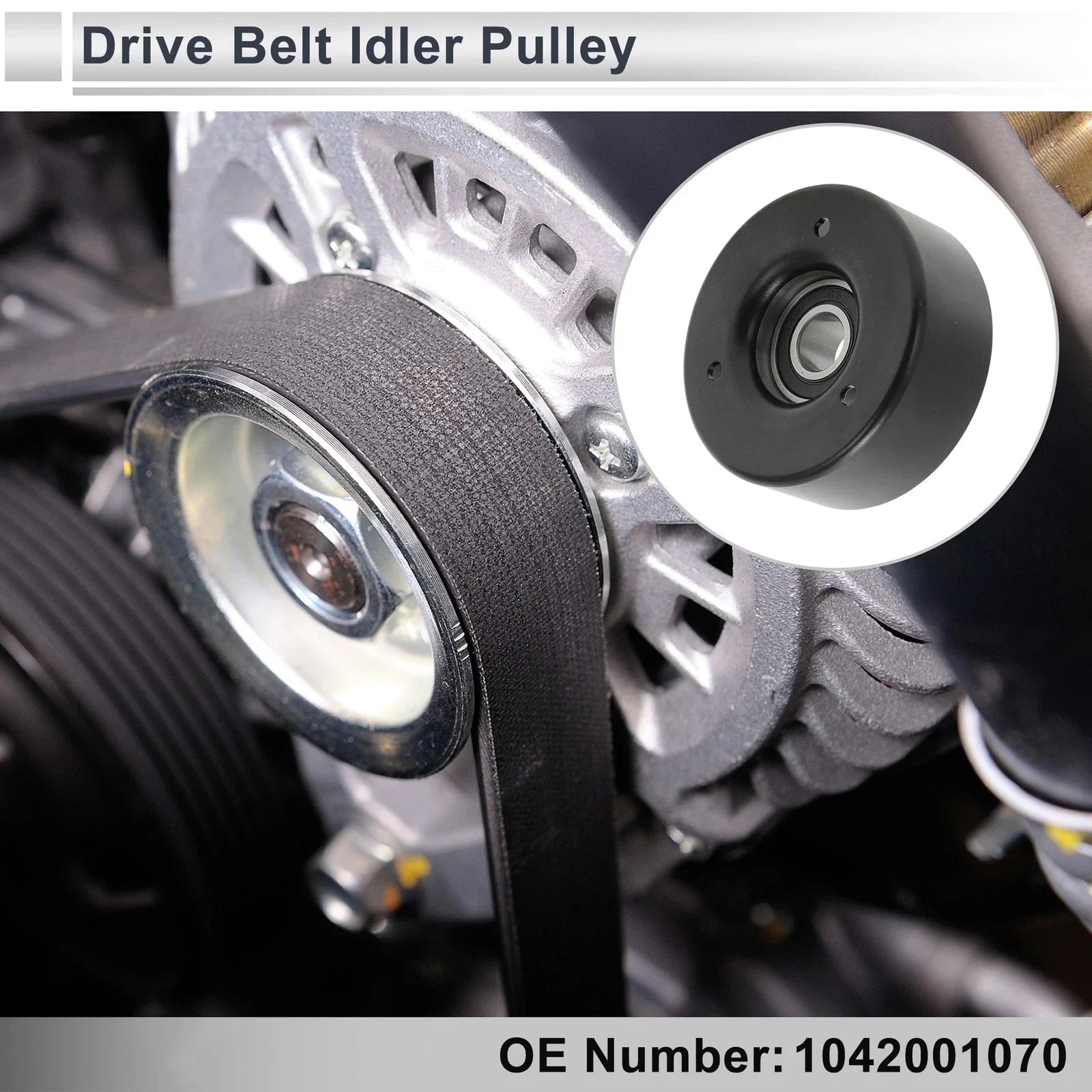 Drive Belt Idler Pulley for Mercedes-Benz S-Class (1994-1999) 1 x Pc