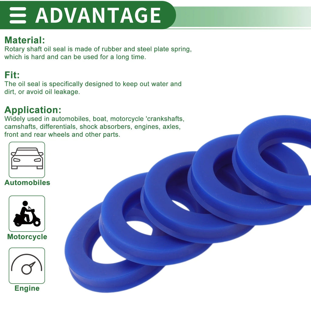 Set of 5 Oil Seal Rotary Shaft Seal TPU 38x60x10mm High Pressure