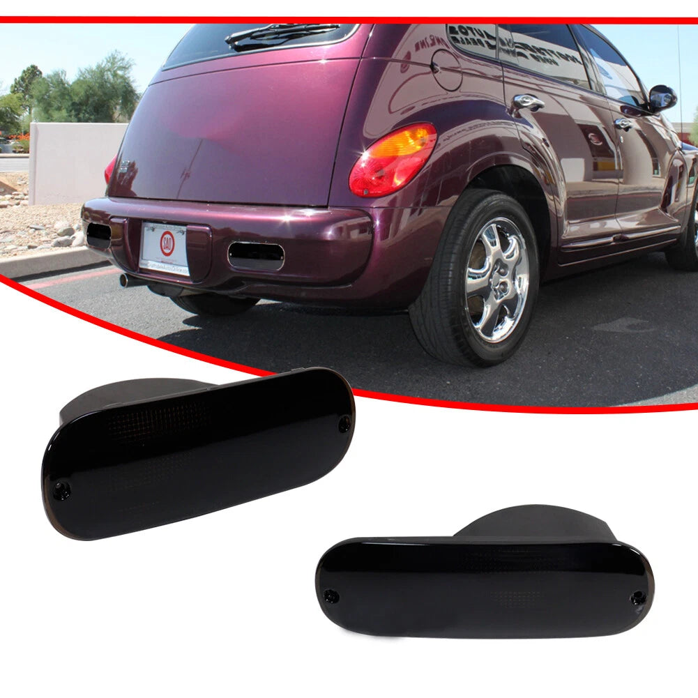 Smoked Rear Bumper Reflector Backup Lights for Chrysler PT Cruiser (2001–2005)