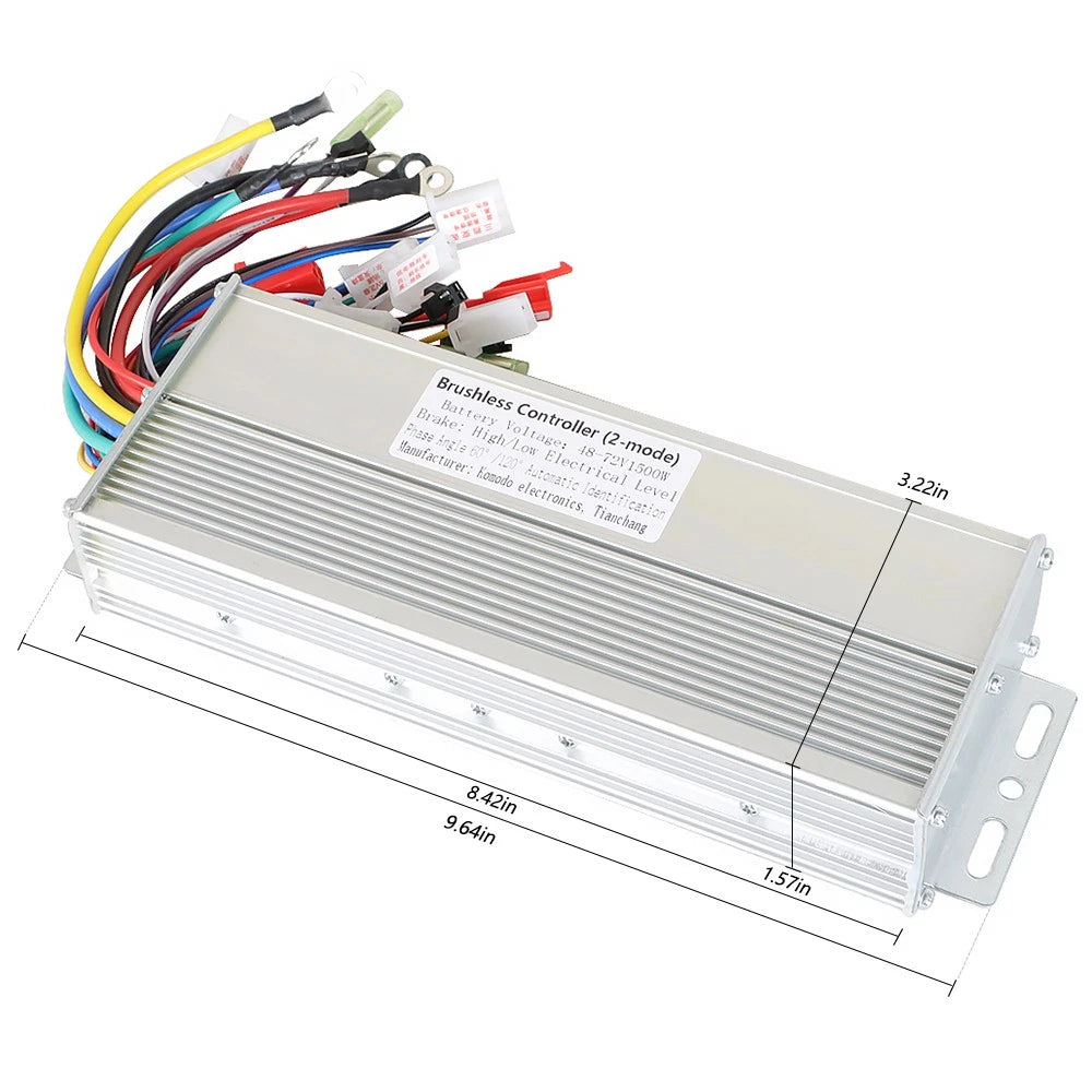 DC Motor Speed Controller for Electric E-bike Scooter (48V–72V)