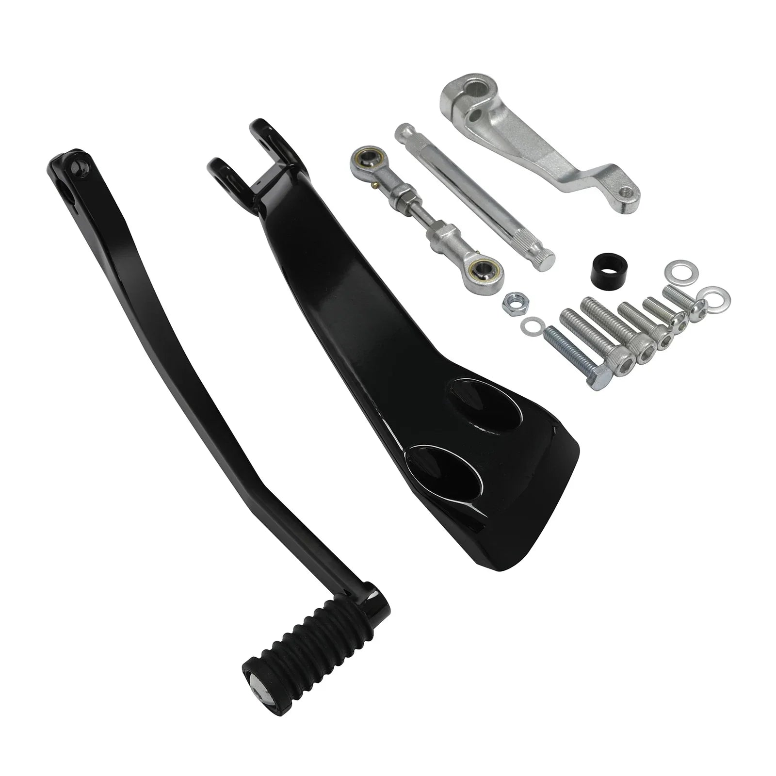 Black Mid Controls Shift Side Kit for Harley Fat Bob Sport Glide (2018-2025)