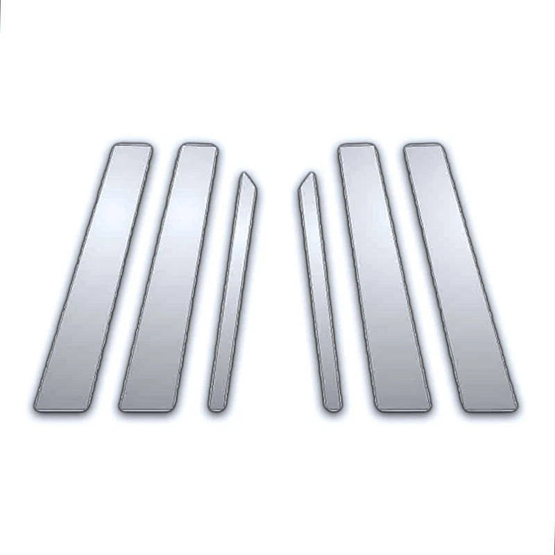 6Pc Chrome Pillar Post Covers for Mercedes S 550 (2007–2013)