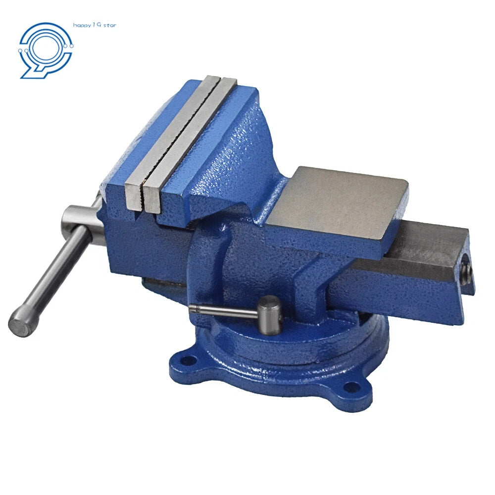 6" Mechanic Bench Vise Table Top Clamp with Locking Swivel Base