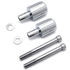 Chrome Aluminum Frame Sliders for Honda CBR 600RR (2003–2006)