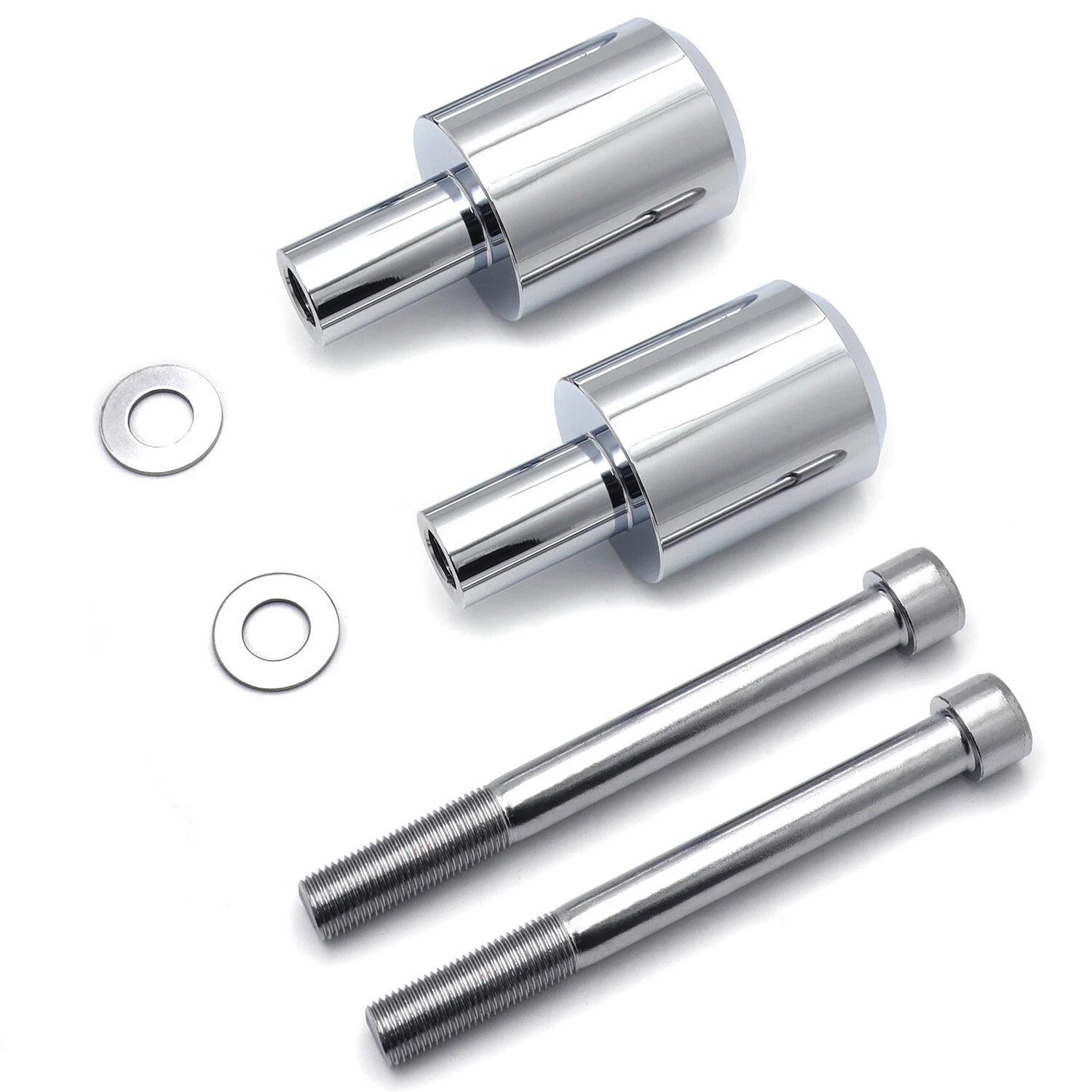 Chrome Aluminum Frame Sliders for Honda CBR 600RR (2003–2006)