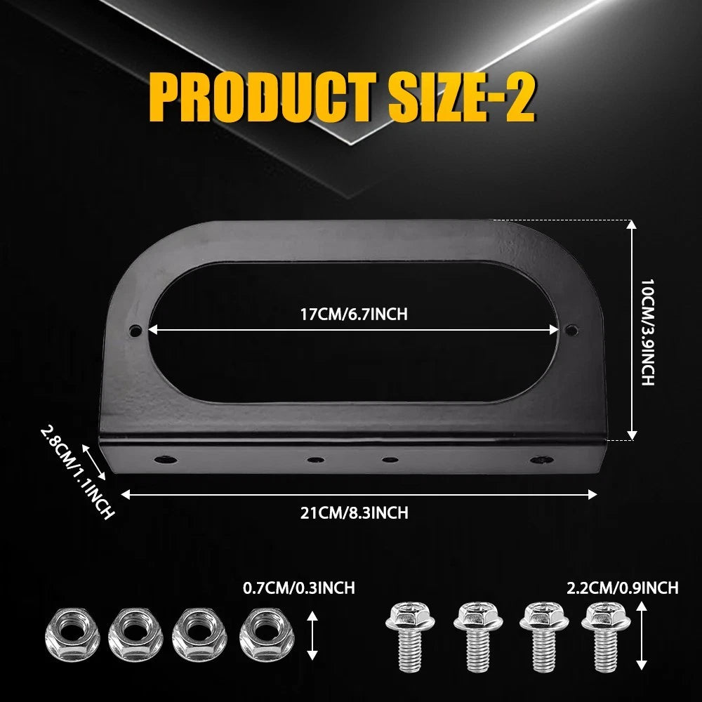 2X 6 Inch Red LED Trailer Light for Universal Use (YYYY–YYYY)