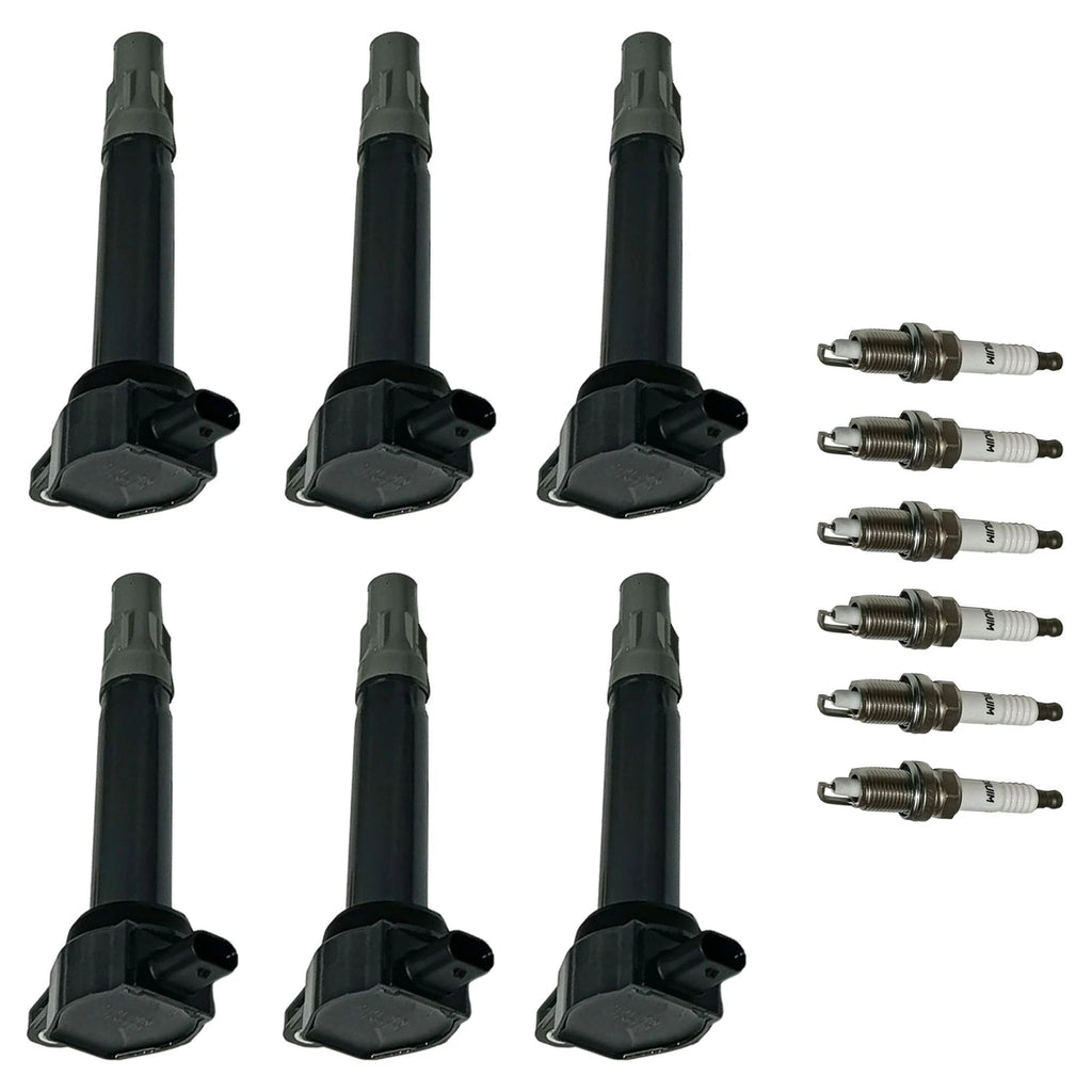 Set of 6 Ignition Coils & Iridium Spark Plugs for Dodge Chrysler 3.5L 4.0L