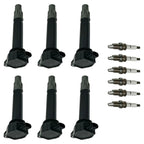 Set of 6 Ignition Coils & Iridium Spark Plugs for Dodge Chrysler 3.5L 4.0L