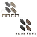 Set of 4 Akebono ProACT Ceramic Disc Brake Pads for Buick Encore, Trax (2013–2021)