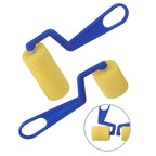 2X Yellow Sponge Roller Brush Set for Kids Art Craft DIY Foam Painting