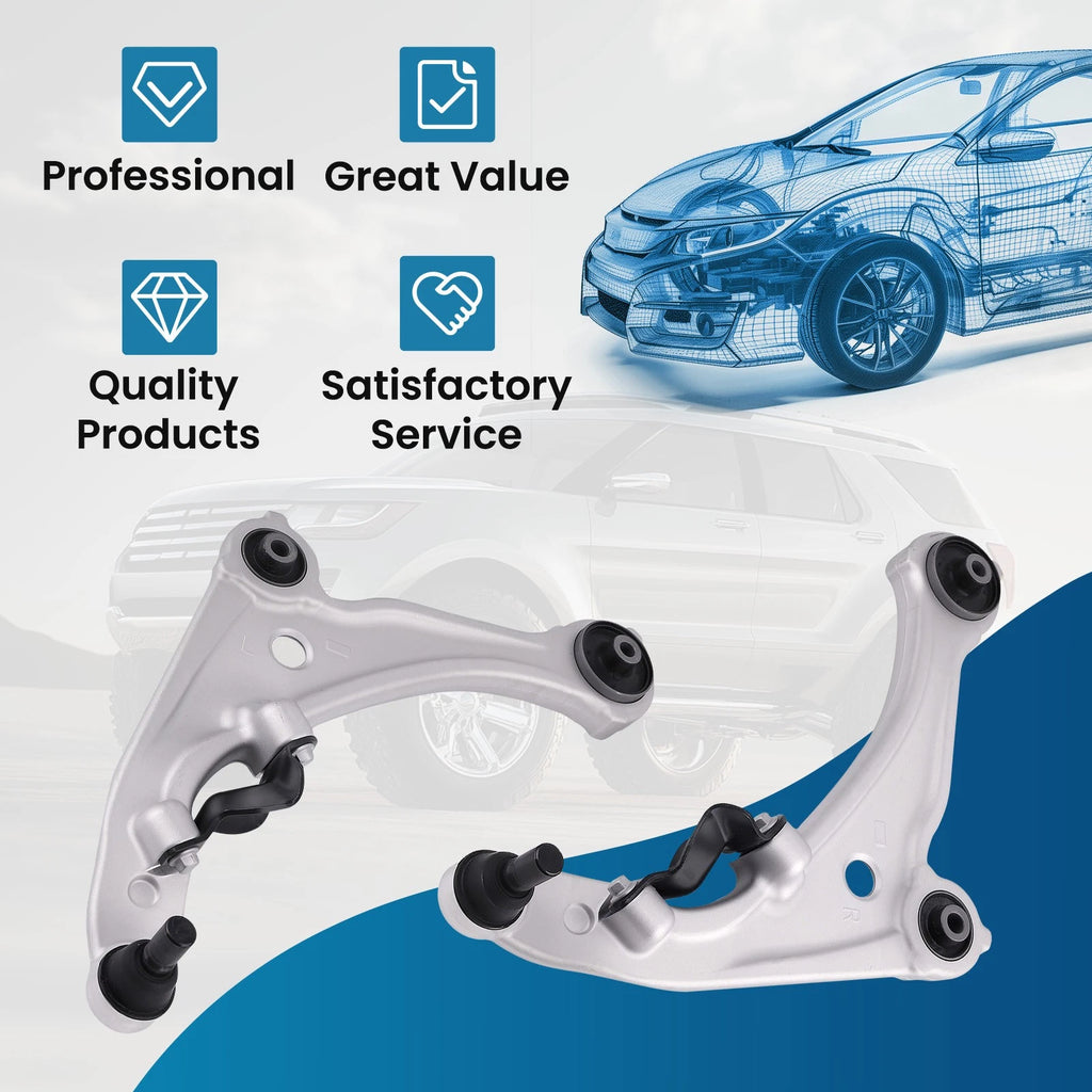 2 Pcs Front Lower Control Arm & Ball Joint for Nissan Altima (2013) RK620195