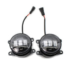 Dual Color White/Yellow LED Fog Lights for Honda Nissan Subaru Ford