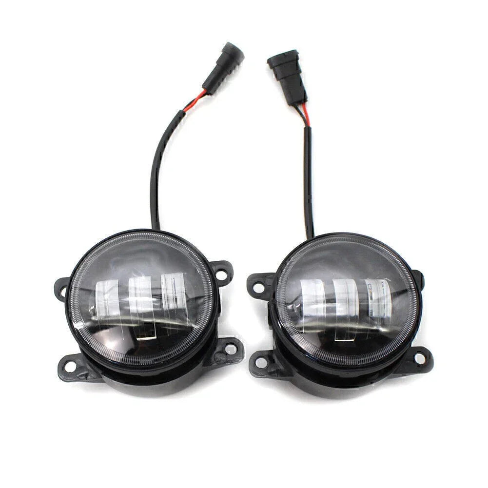 Dual Color White/Yellow LED Fog Lights for Honda Nissan Subaru Ford
